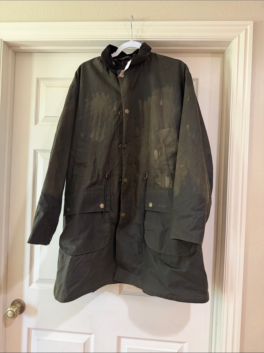 Todd Snyder Barbour Olive Green Military Field Jacket Sz M.  New/Flawed